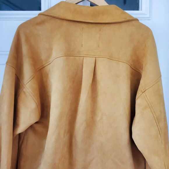 Bagatelle Collection Mustard Orange Soft Jacket Button Fall Women's Size Medium - Picture 5 of 9